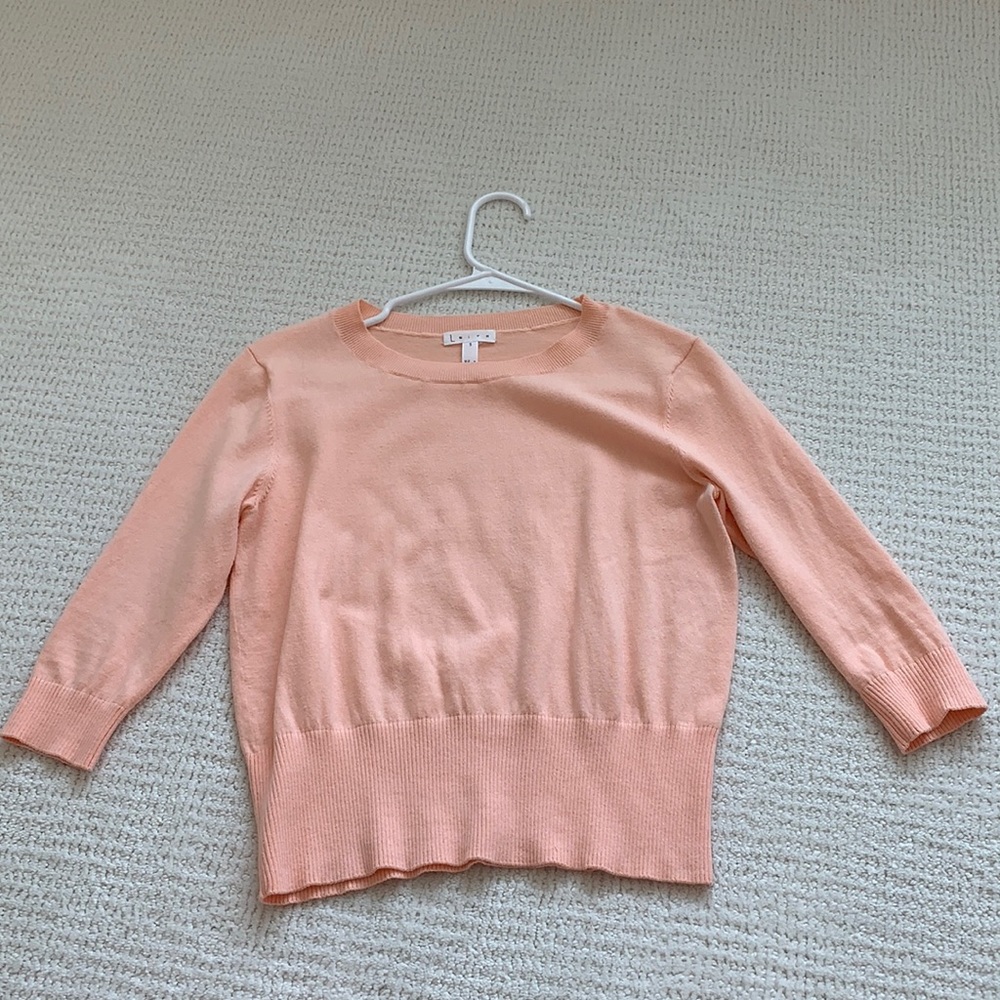Keith light coral sweater top. Size Small.